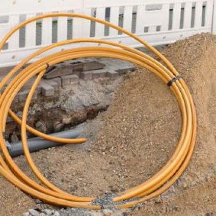 Tiefbau Kabelverlegung